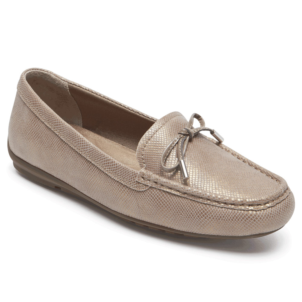 Sapatilhas Rockport Mulher Bege - Total Motion Driving Moc - 75308WFGA